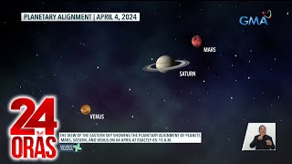 Planetary alignment ng Venus Saturn at Mars masasaksihan bukas  24 Oras [upl. by Mirak]