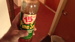 Cleaning The Floor With Vintage PineSol 30 Pine Oil [upl. by Kazue]