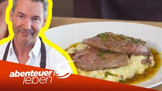 Das perfekte Schnitzel in 5 Schritten So gelingt ein Kalbsschnitzel  Abenteuer Leben  Kabel Eins [upl. by Jephum]