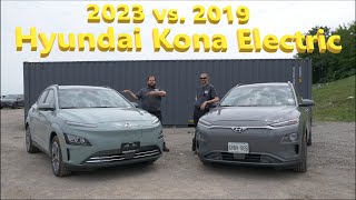 2023 vs 2019 Hyundai Kona Electric [upl. by Hnah]