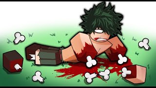 Deku Breaks ALL His Bones in ROBLOX [upl. by Milon388]