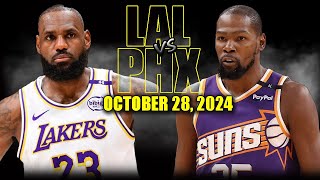 Los Angeles Lakers vs Phoenix Suns Full Game Highlights  October 28 2024  202425 NBA Season [upl. by Laynad982]