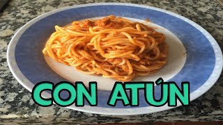 Espaguetis con atún y tomate [upl. by Austen584]