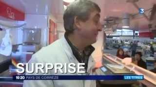 Aux 3 Galops Boucherie chevaline au JT local FR3 Brive le 13032013 extrait [upl. by Yelhsa]