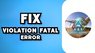 How To Fix Ark Survival Ascended Exception Access Violation Fatal Error 2023 Guide [upl. by Ahsienek]