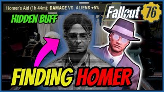 Fallout 76  Finding Homer Saperstein and his Hidden Buff During Invaders from Beyond [upl. by Debbie]