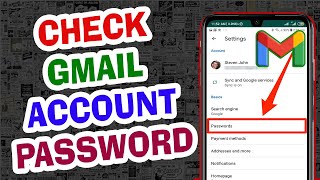 How To Check My Gmail Account Password [upl. by Arnaldo350]