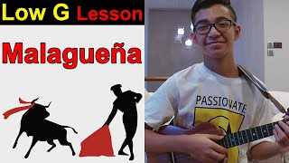 Malagueña  Flamenco Ukulele Tutorial [upl. by Nahshon]