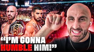 Alexander Volkanovski Gets INTENSE Discussing Humbling Ilia Topuria at UFC 298 [upl. by Ezalb176]