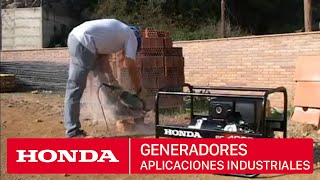 Generadores Honda  Para aplicaciones industriales y construcción [upl. by Selym528]