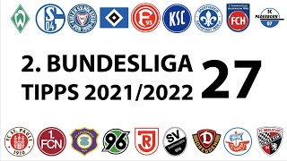 Bundesligatipps 2Liga  27Spieltag  Saison 20212022 [upl. by Stets]