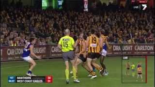 Round 13 AFL  Hawthorn v West Coast Highlights [upl. by Ammadis]