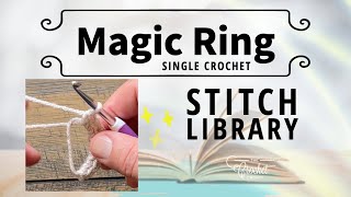 How to Create Single Crochet Magic Ring 🧶 shorts magicring crochet [upl. by Gristede]