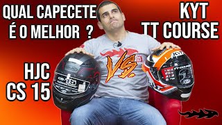 QUAL É MELHOR   CAPACETES HJC CS 15 VS KYT TT COURSE  MOTOSPRINT [upl. by Oslec]