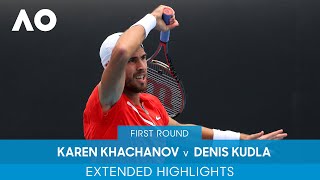 Karen Khachanov v Denis Kudla Extended Highlights 1R  Australian Open 2022 [upl. by Alda]