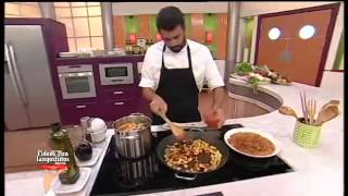 Receta Fideos con langostinos [upl. by Avelin]