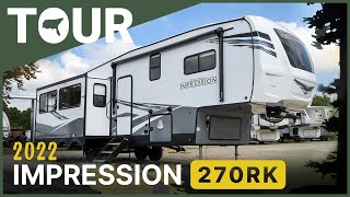 TOUR  2022 Forest River Impression 270RK Modern Rear Kitchen Fifth Wheel Camper at Southern RV [upl. by Jagir582]