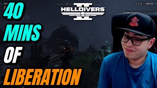 How I spent just 40 minutes contributing the War in Helldivers 2 [upl. by Kwei]