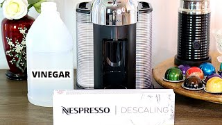 How To Descale Nespresso Machine  Nespresso Descaling Step By Step  Vertuo Line [upl. by Mayberry]