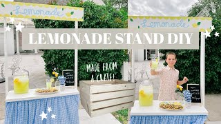 DIY Lemonade Stand 🍋  Super Easy Made from a Crate [upl. by Feledy791]