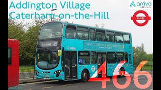 London Buses Addington Village 466 CaterhamontheHill [upl. by Christiansen]