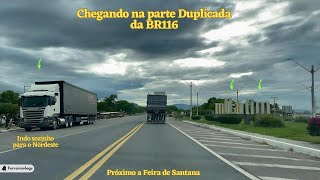 VIAGEM Nordeste  Parada para tomar o café da manhã Acessando a parte duplicada da BR116 [upl. by Annahtur]