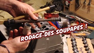 Projet ZXR 400 8  nettoyage et rodage soupapes culasse moteur [upl. by Ramsey]