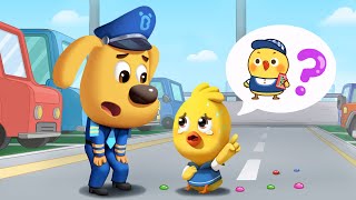 Never Play in the Parking Lot  Safety Cartoon  Kids Cartoon  Sheriff Labrador [upl. by Analah389]