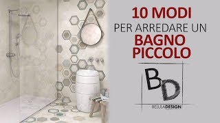 10 MODI per arredare un BAGNO PICCOLO  Belula Design [upl. by Kruger291]