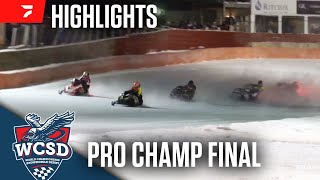 Pro Champ Final  2024 World Championship Snowmobile Derby [upl. by Wehtam268]