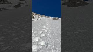 Mt Baldy Schitzo Alley mountaineering socal climbing hiking mtbaldy summit [upl. by Norihs]