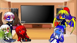 Countryhumans my au’s react to The Balkans Icariaball [upl. by Malloch]