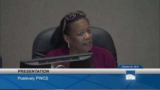 October 03  2018 PWCS School Board Meeting [upl. by Olnton]