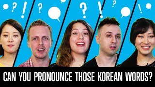 Can You Pronounce Those Korean Words [upl. by Yetti]