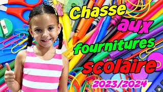 KAMILIA  CHASSE aux FOURNITURES SCOLAIRES 2023 2024 au CP [upl. by Corena945]