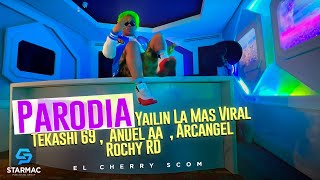 El Cherry Scom Parodia Yailin La Mas Viral  Tekashi 69 Anuel aa Arcangel Rochy RD Video Oficial [upl. by Seyer646]