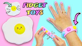 FIDGET TOYS POP IT Caseros  virales TIKTOK Brazalete y Tierno Huevo FÁCILES  Manualidades aPasos [upl. by Ledniahs]