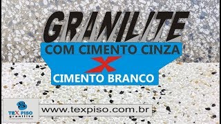 Granilite 3 Cores Palha Branca e Preta  Com cimento cinza [upl. by Tracay]