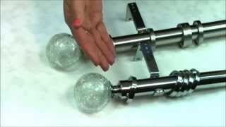 METAL CURTAIN POLES amp FINIALS – YouTube  Speedy Crash curtain pole [upl. by Aneele]