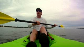 Kayaking Paddling Intracoastal Waterway Emerald Isle NC  May 24 2013 [upl. by Arahahs]