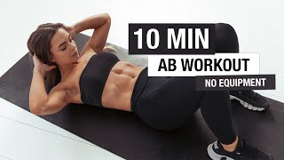 10 MIN AB WORKOUT No Equipment [upl. by Assin684]