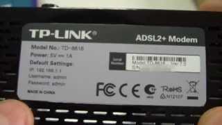 Unboxing of TPLINK TD8616 ADSL2 Modem [upl. by Abdella]