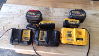 DeWalt Lithium Ion and Flexvolt Battery charger comparison and compatibility [upl. by Baptista]