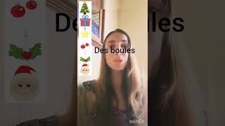 Vocabulaire de Noël en français aprenderfrances cursodefrances comoentenderfrancés 🇫🇷 [upl. by Hakkeber]