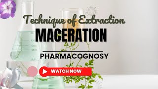 Maceration  Extraction  types of maceration pharmacy pharmacytechnician pharmacognosy study [upl. by Anyaled266]