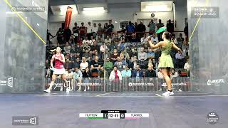 SA Open Squash 2023 Jassine Hutton vs Lucy Turmel final highlights [upl. by Ekeiram233]