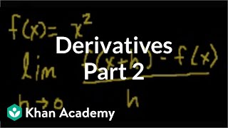 Calculus Derivatives 2  Taking derivatives  Differential Calculus  Khan Academy [upl. by O'Reilly997]