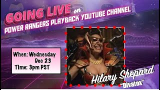 Power Rangers Goes Live With Hilary Shepard quotDivatoxquot [upl. by Tamer885]