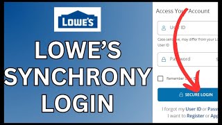 How to Login Lowes Synchrony Bank Account 2024 [upl. by Alethia627]