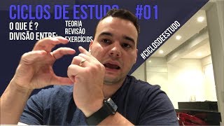 Ciclos de Estudo divisão em Teoria Revisão e Exercícios  CiclosDeEstudo 01 [upl. by Ever]